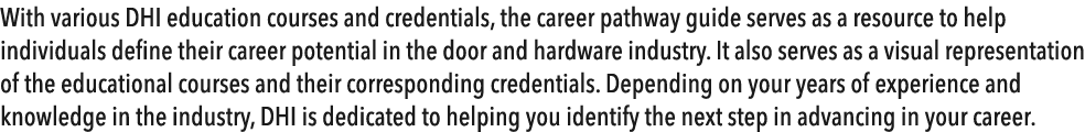 With various DHI education courses and credentials, the career pathway guide serves as a resource to help individuals...